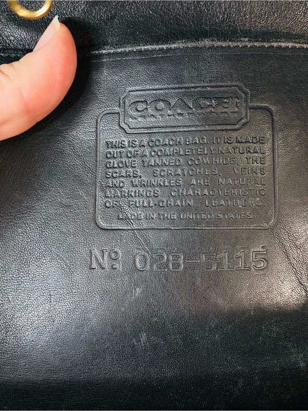 90s Vintage Coach Barclay Tote Black Glove Tanned Leather Business Bag USA - Picture 10 of 13